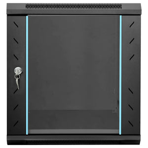 Netzwerkschrank mit Speicher Schwarz 60cm