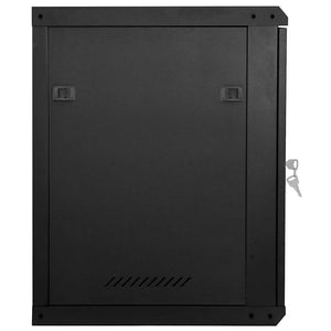 Netzwerkschrank mit Speicher Schwarz 60cm
