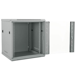 Netzwerkschrank mit Speicher Stahl Grau 60cm
