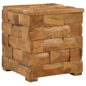 Aufbewahrungshocker Teakholz Braun 40x40x45cm