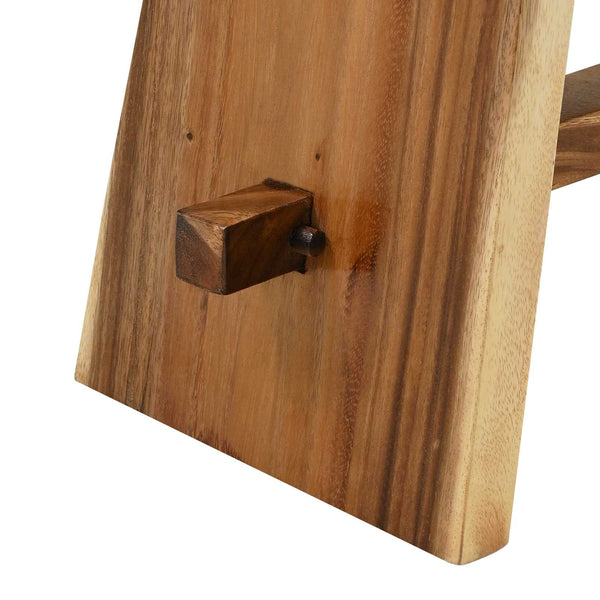 Massivholz Duschhocker Suar Natur 50x30x44cm