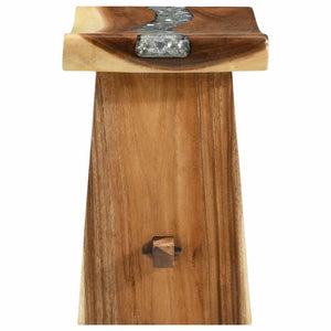 Massivholz Duschhocker Suar Natur 50x30x44cm