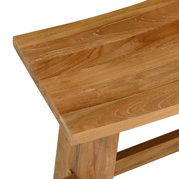 Teak Badezimmerhocker Braun