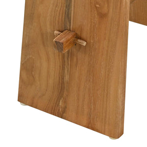 Teak Badezimmerhocker Braun