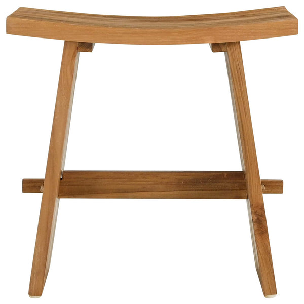 Teak Badezimmerhocker Braun