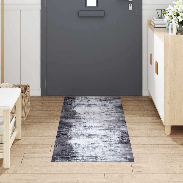 Küchenteppich Grau Samt 180x60 cm