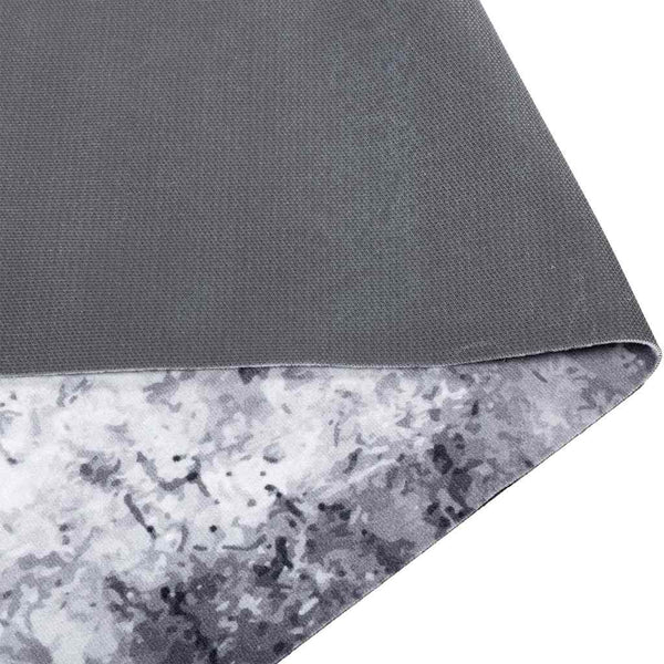 Grauer Küchenteppich Samt, 150 x 45 cm