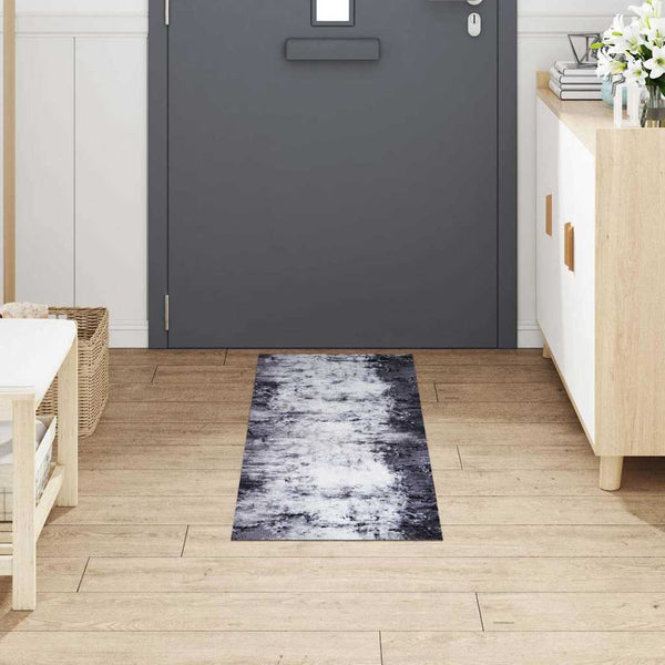 Grauer Küchenteppich Samt, 150 x 45 cm