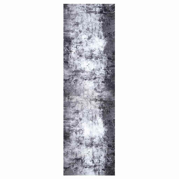 Grauer Küchenteppich Samt, 150 x 45 cm