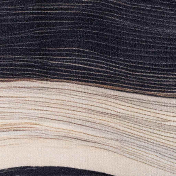 Schwarzer Küchenteppich Samt, 180 x 60 cm