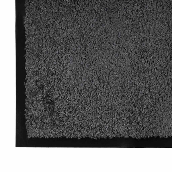 Anthrazit Fußmatte Teddy Stoff 60x40 cm