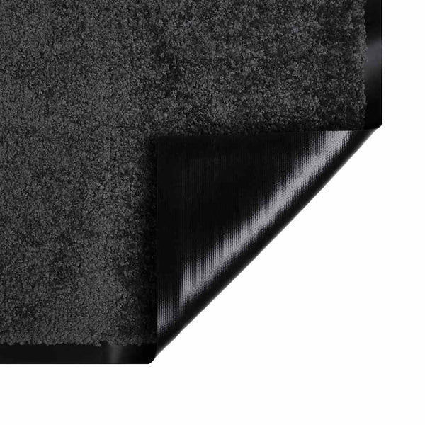 Anthrazit Fußmatte Teddy Stoff 60x40 cm
