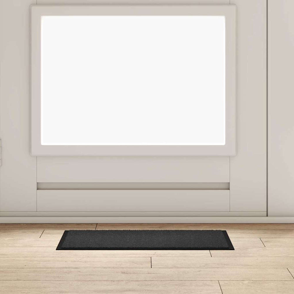 Anthrazit Fußmatte Teddy Stoff 60x40 cm