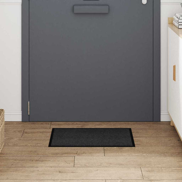 Anthrazit Fußmatte Teddy Stoff 60x40 cm
