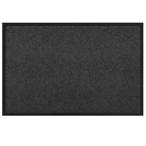 Anthrazit Fußmatte Teddy Stoff 60x40 cm
