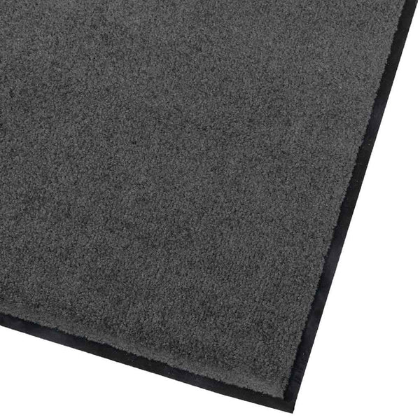 Anthrazit Fußmatte Teddy Stoff 80x60 cm