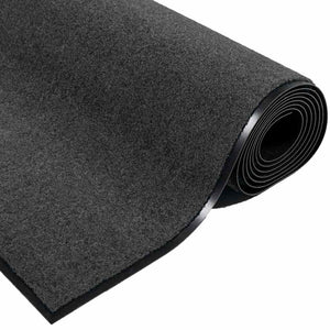 Anthrazit Fußmatte Teddy Stoff 80x60 cm