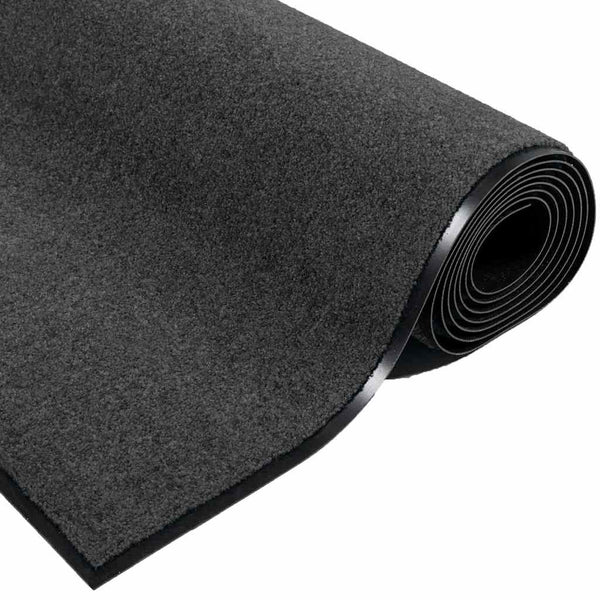 Anthrazit Fußmatte Teddy Stoff 80x60 cm