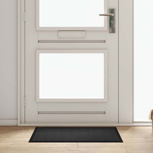 Anthrazit Fußmatte Teddy Stoff 80x60 cm