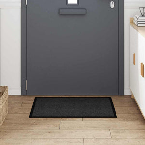 Anthrazit Fußmatte Teddy Stoff 80x60 cm