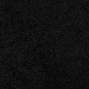 Schwarze Fußmatte Teddy-Stoff 60x40 cm