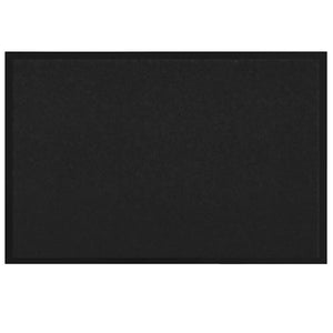 Schwarze Fußmatte Teddy-Stoff 60x40 cm