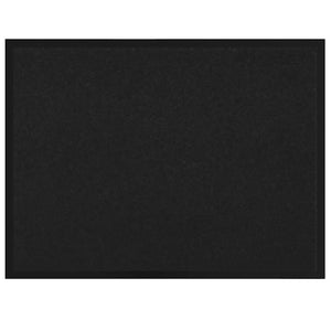 Schwarze Teddy Fußmatte 80x60 cm