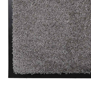 Fußmatte Hellgrau Teddystoff 60x40 cm