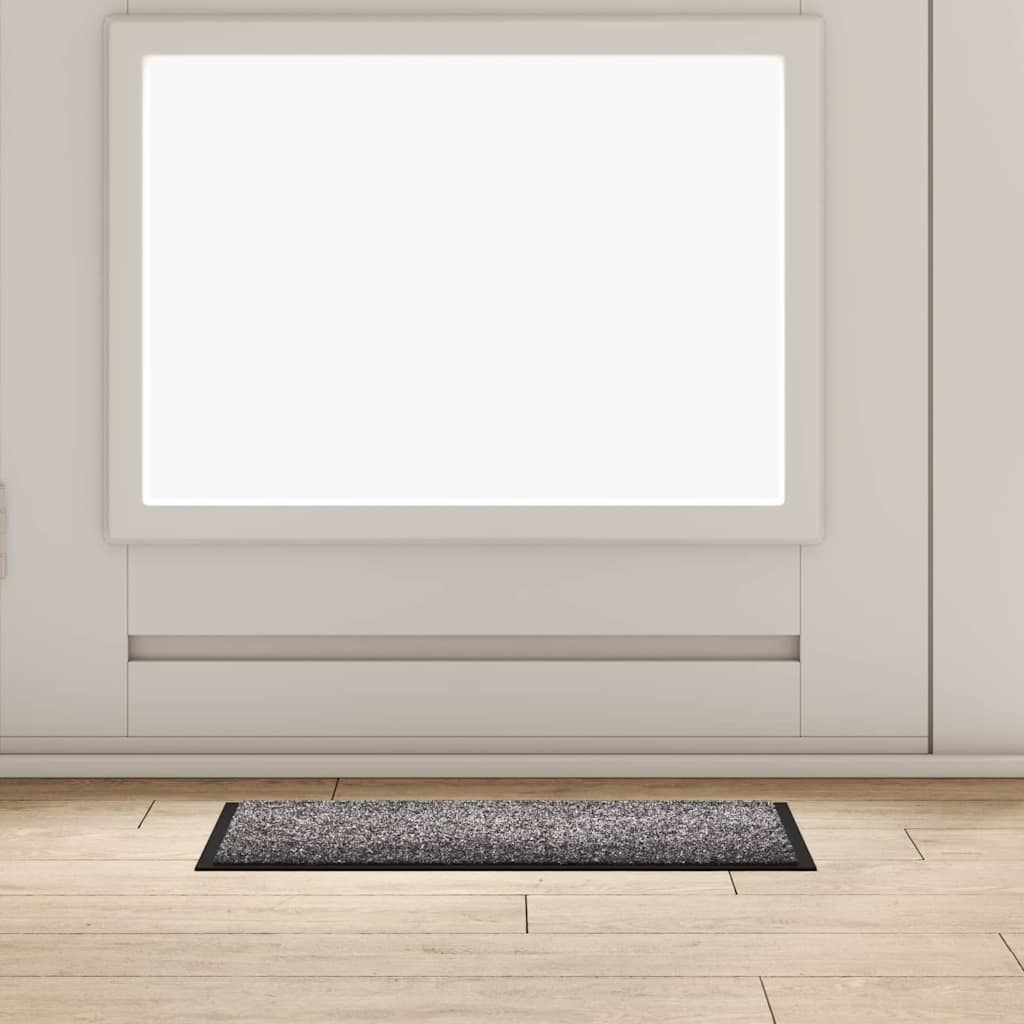 Fußmatte Hellgrau Teddystoff 60x40 cm