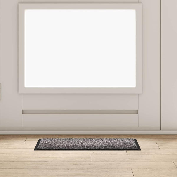 Fußmatte Hellgrau Teddystoff 60x40 cm