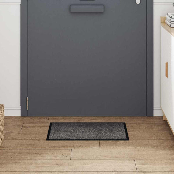Fußmatte Hellgrau Teddystoff 60x40 cm