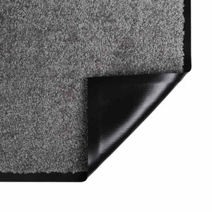 Fußmatte Hellgrau 80x60 cm Teddystoff