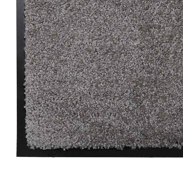 Fußmatte Hellgrau 120x80 cm Teddystoff