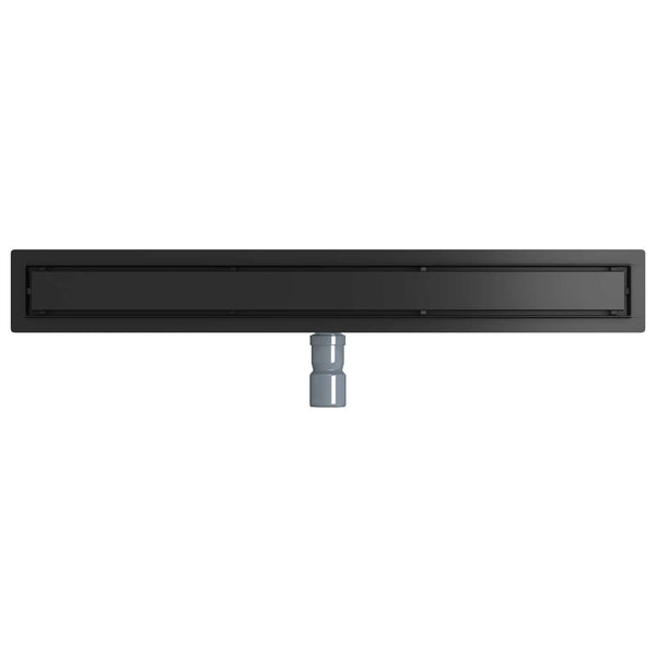 Schwarzer Duschablauf 80cm Edelstahl