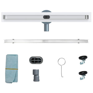 360° Duschablauf Silber 60cm Edelstahl