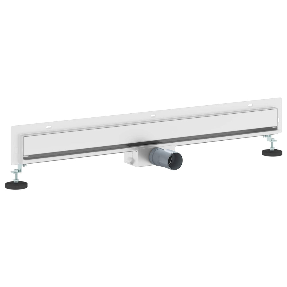 Wandmontierter Duschablauf Silber 80cm