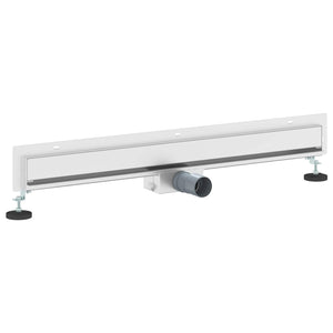 Wandmontierter Duschablauf Silber 80cm
