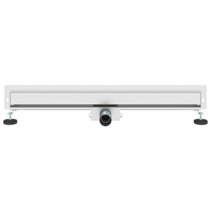 Wandmontierter Duschablauf Silber 80cm
