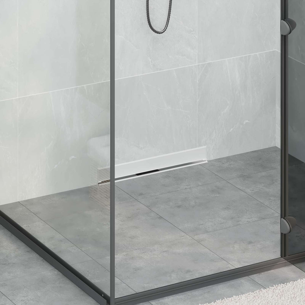 Wandmontierter Duschablauf Silber 50cm