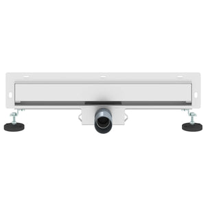 Wandmontierter Duschablauf Silber 50cm
