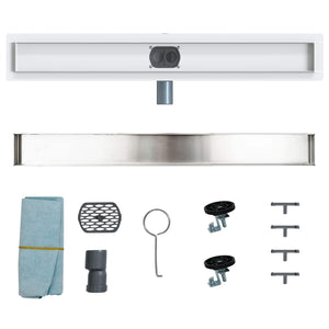 Duschablauf 2-in-1 Silber 70 cm