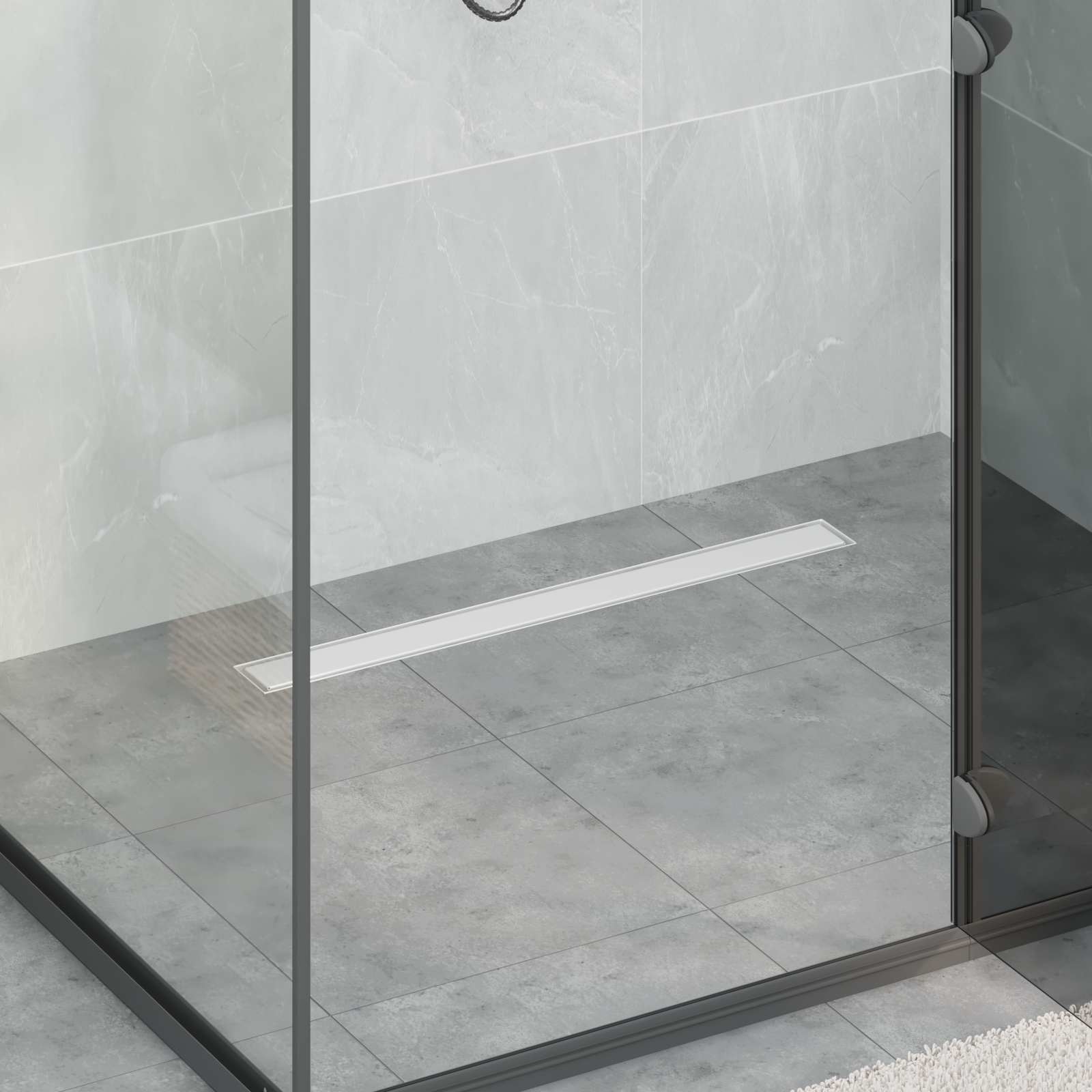 Duschablauf 2-in-1 Silber 70 cm