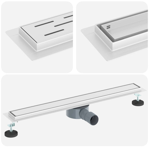 Duschablauf 2-in-1 Silber 70 cm