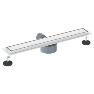2-in-1 Duschablauf Silber 60cm Edelstahl
