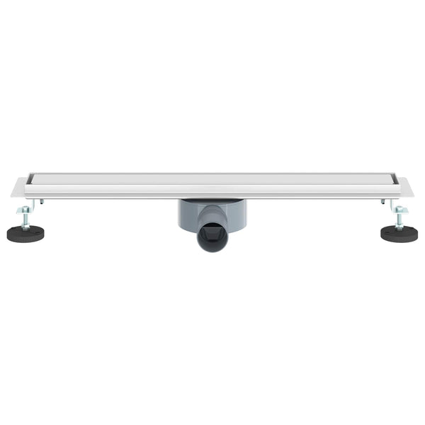 2-in-1 Duschablauf Silber 60cm Edelstahl