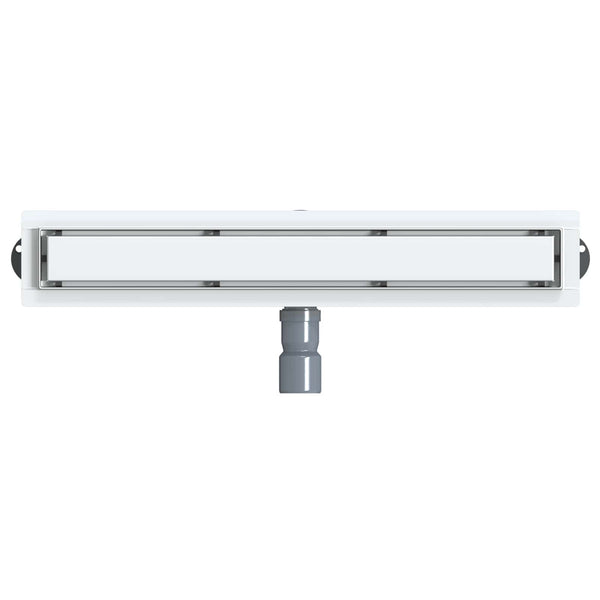 2-in-1 Duschablauf Silber 60cm Edelstahl