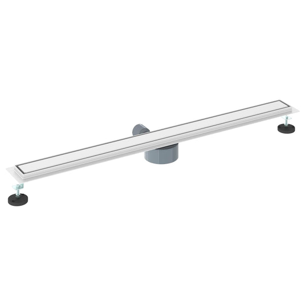 2-in-1 Duschablauf Silber 100cm Edelstahl