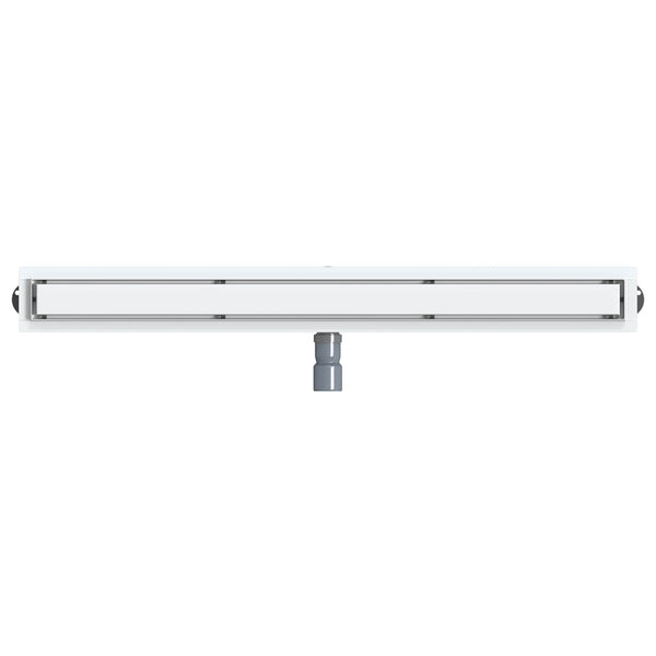 2-in-1 Duschablauf Silber 100cm Edelstahl