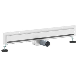 Wandmontierter Duschablauf Silber 70cm
