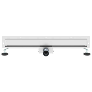 Wandmontierter Duschablauf Silber 70cm